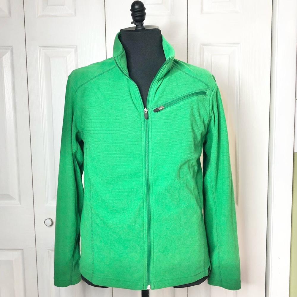 Duluth Trading Company Polartec full zip fleece jacket, chest pocket